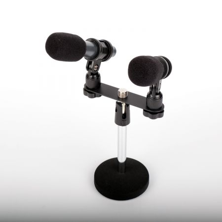 A pair set Condenser microphone JSCM-009 for instrument/choir w/ stand.